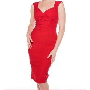 Red bodycon dress size small from Pinup Couture